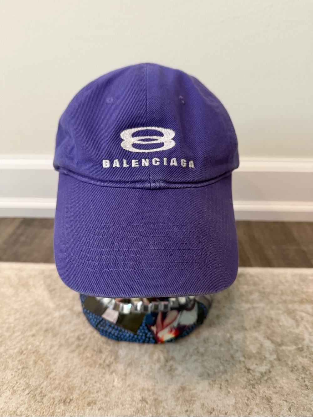 Balenciaga Purple Baseball Cap (Unisex)
